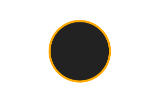Ringförmige Sonnenfinsternis vom 07.03.-1157