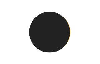 Partial solar eclipse of 08/21/-1574 Partial solar eclipse of 08/21/-1574