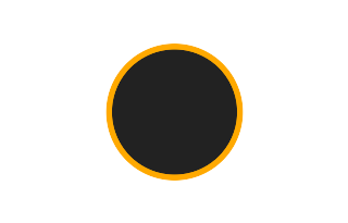 Annular solar eclipse of 12/25/-1610
