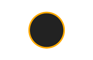 Annular solar eclipse of 12/25/-1610 Annular solar eclipse of 12/25/-1610