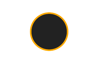 Ringförmige Sonnenfinsternis vom 25.01.0046
