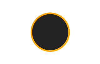 Annular solar eclipse of 01/13/1488 Annular solar eclipse of 01/13/1488