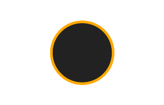 Annular solar eclipse of 12/25/2326 Annular solar eclipse of 12/25/2326