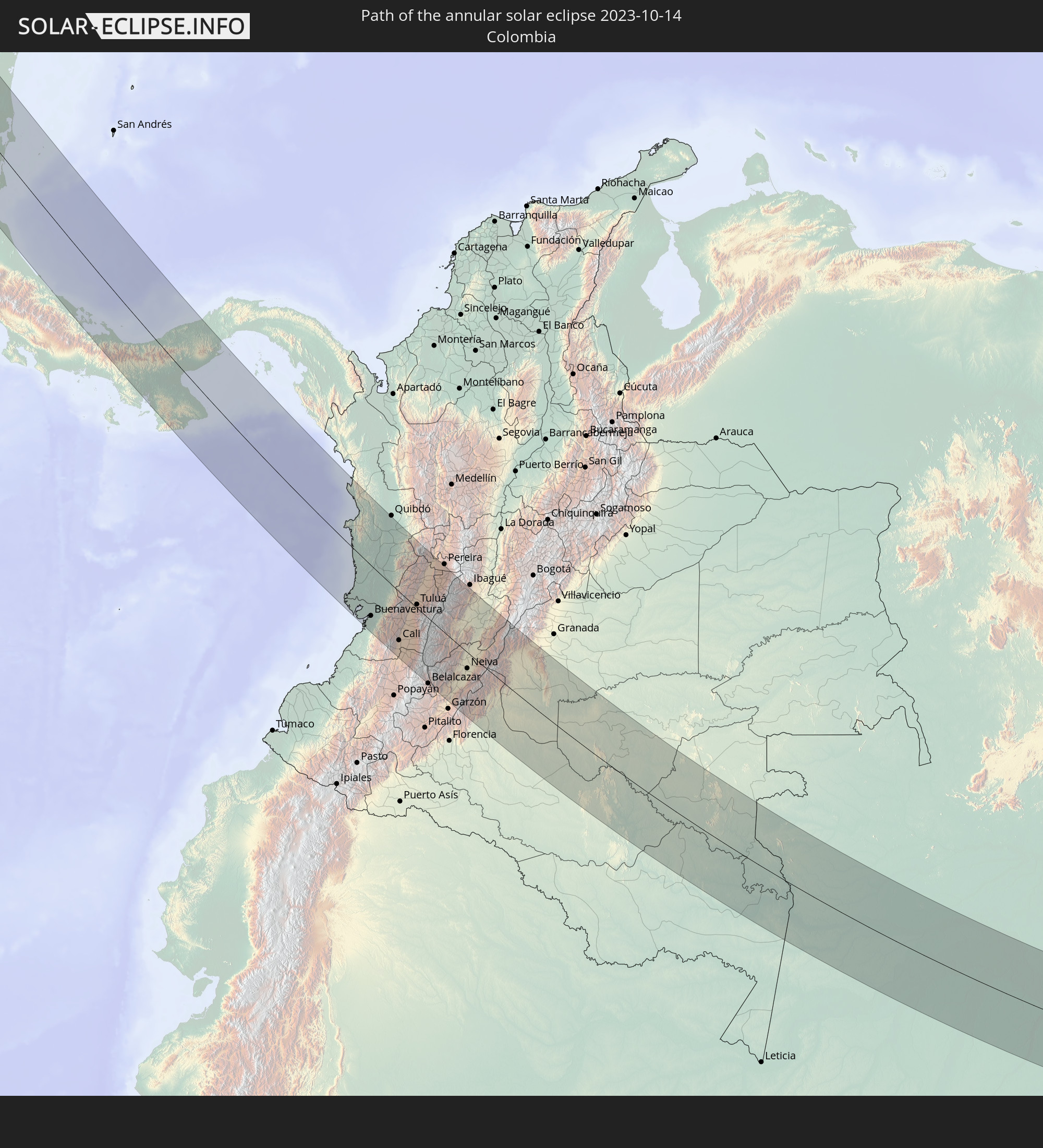 Annular solar eclipse of 10/14/2023