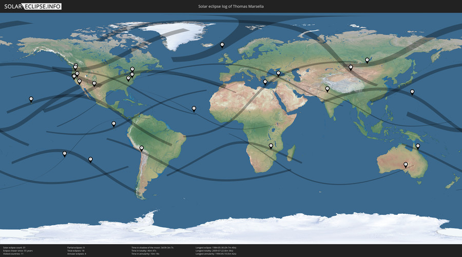 Solar Eclipses of Thomas Marsella