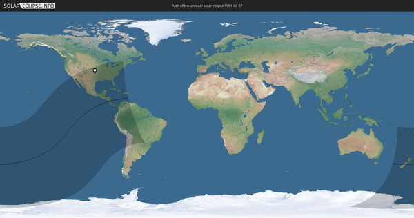 Solar Eclipse of 03/07/1951